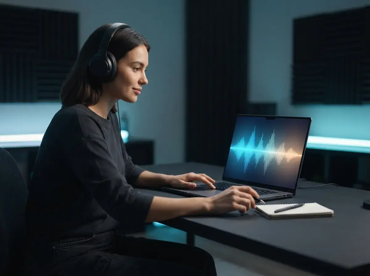 Person exploring different music styles on a laptop